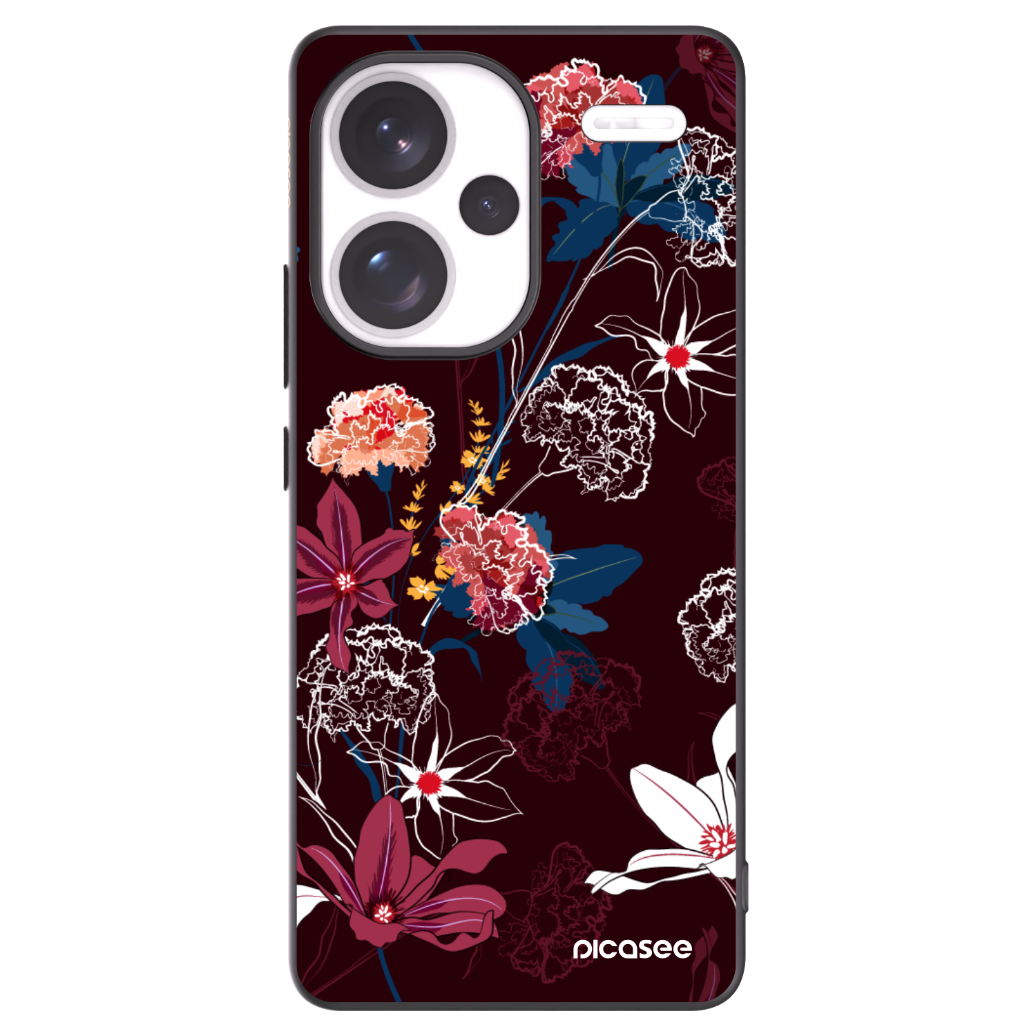 Picasee silikonový černý obal pro Xiaomi Redmi Note 13 Pro+ 5G - Dark Meadow