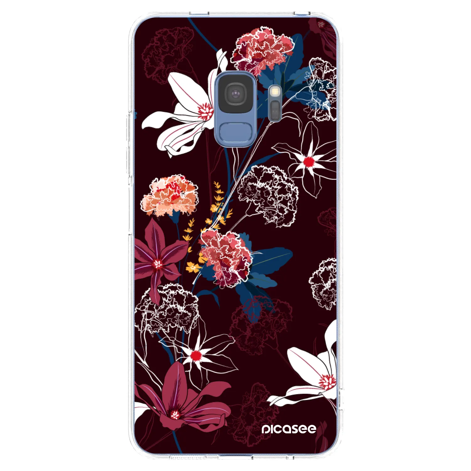 Picasee silikonový průhledný obal pro Samsung Galaxy S9 G960F - Dark Meadow