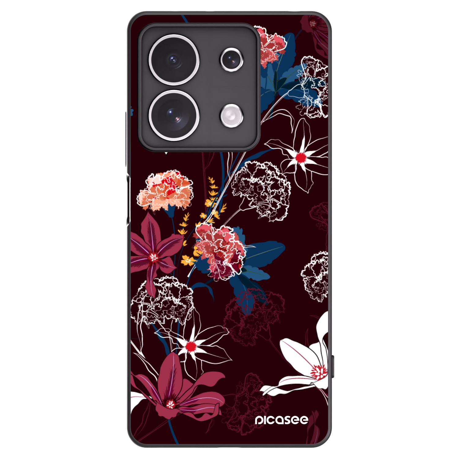 Picasee silikonový černý obal pro Xiaomi Redmi Note 13 4G - Dark Meadow