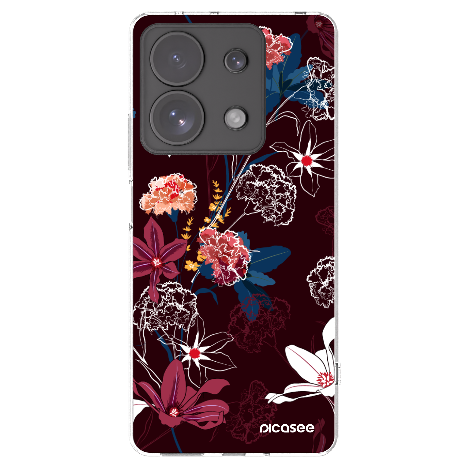 Picasee silikonový průhledný obal pro Xiaomi Redmi Note 13 Pro 4G - Dark Meadow