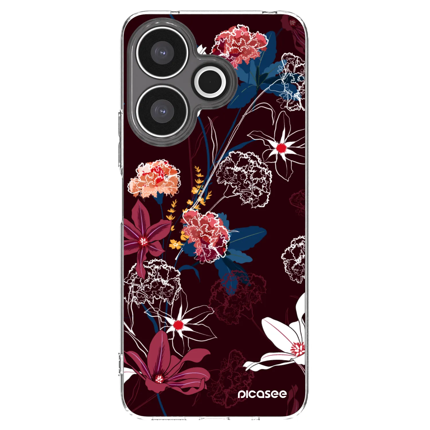 Picasee silikonový průhledný obal pro Xiaomi Redmi 13 4G - Dark Meadow