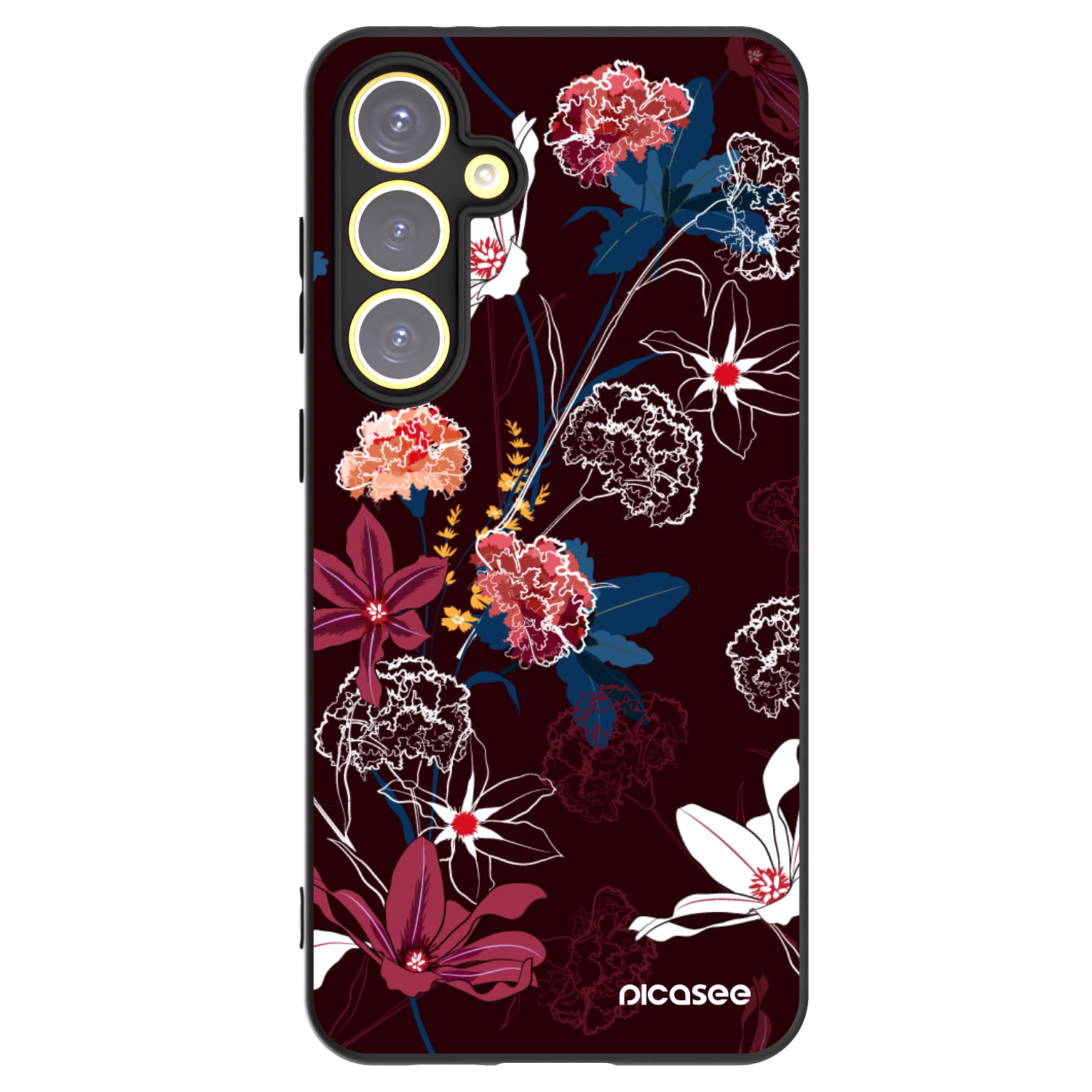 Picasee silikonový černý obal pro Samsung Galaxy S24 FE S721B - Dark Meadow