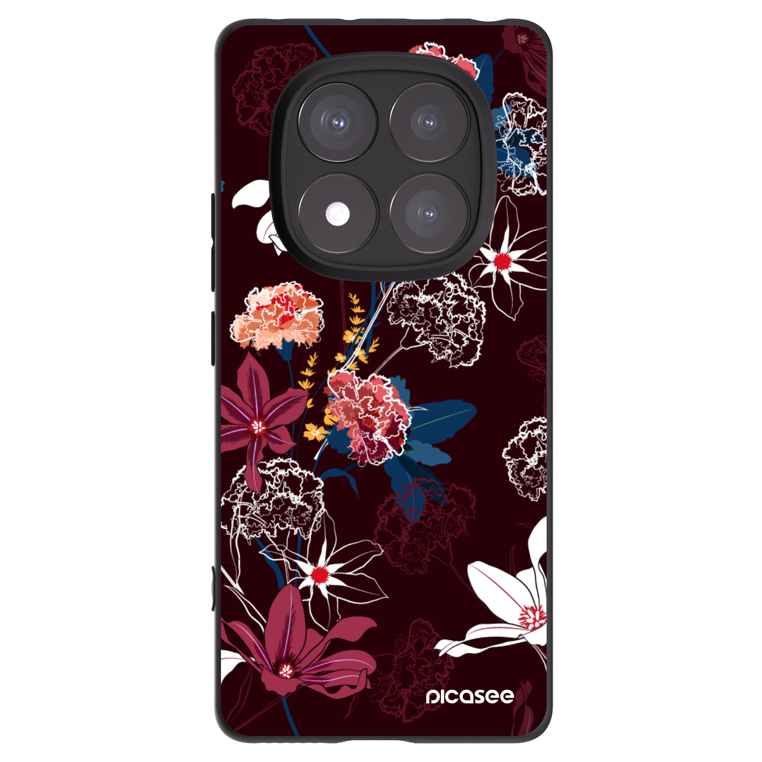 Picasee silikonový černý obal pro Xiaomi Redmi Note 14 Pro 5G - Dark Meadow