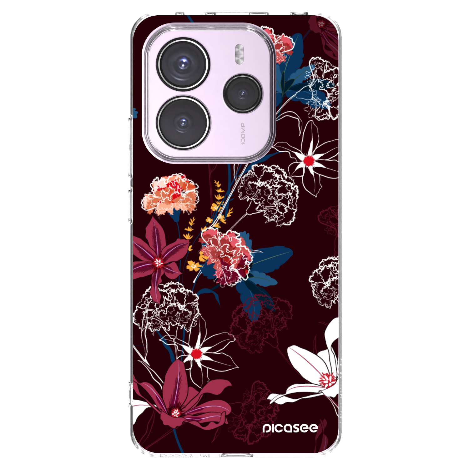 Picasee silikonový průhledný obal pro Xiaomi Redmi Note 14 5G - Dark Meadow