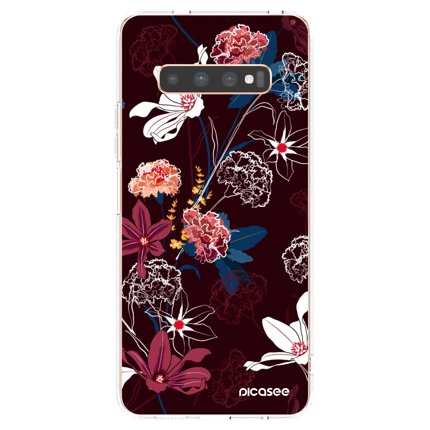 Picasee silikonový průhledný obal pro Samsung Galaxy S10 Plus G975 - Dark Meadow