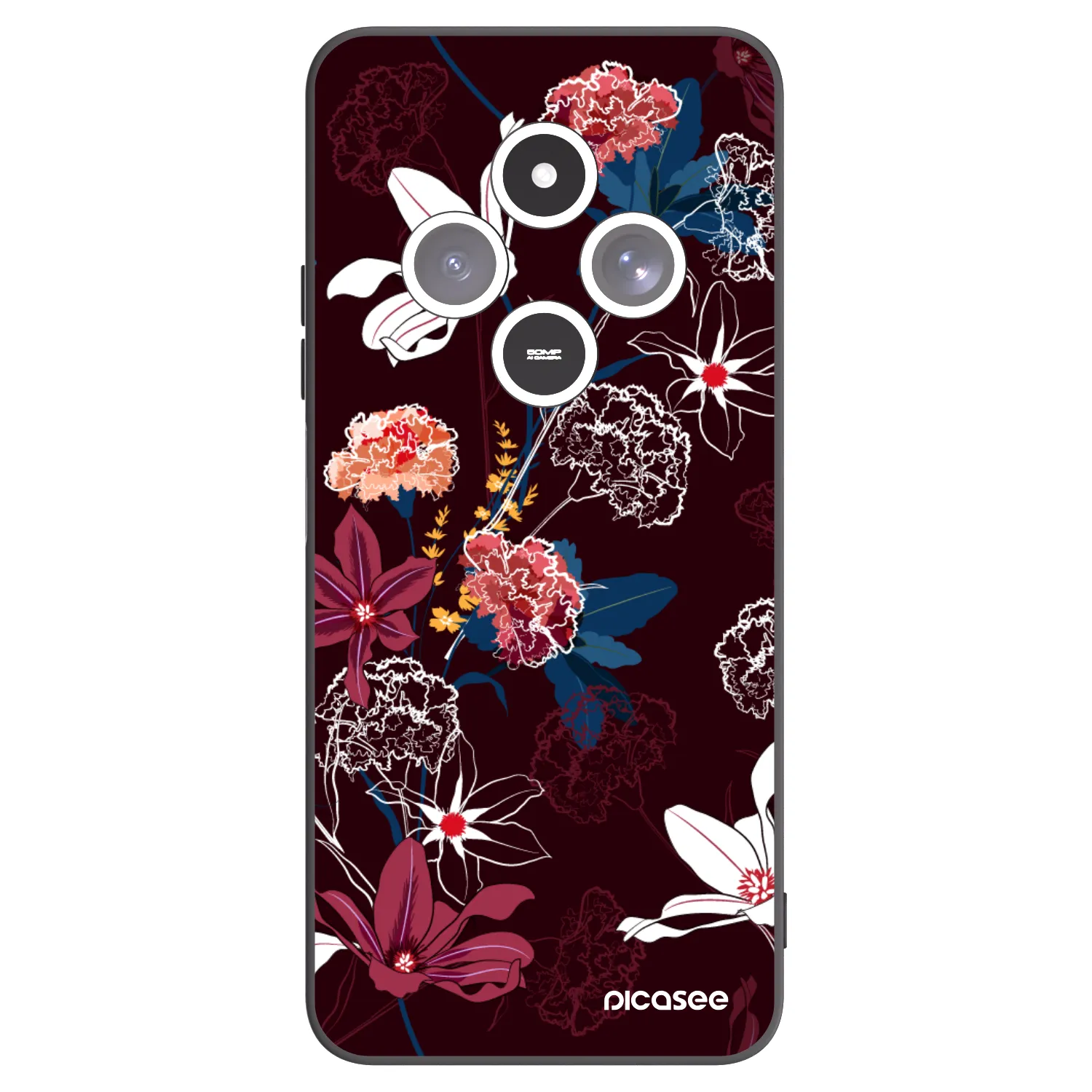 Picasee silikonový černý obal pro Xiaomi Redmi 14C - Dark Meadow
