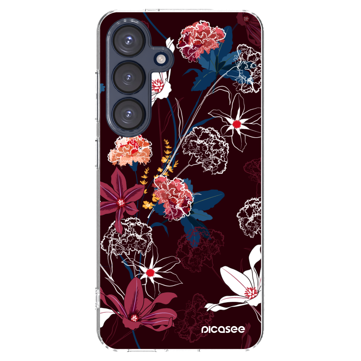 Picasee silikonový průhledný obal pro Samsung Galaxy S25 5G - Dark Meadow
