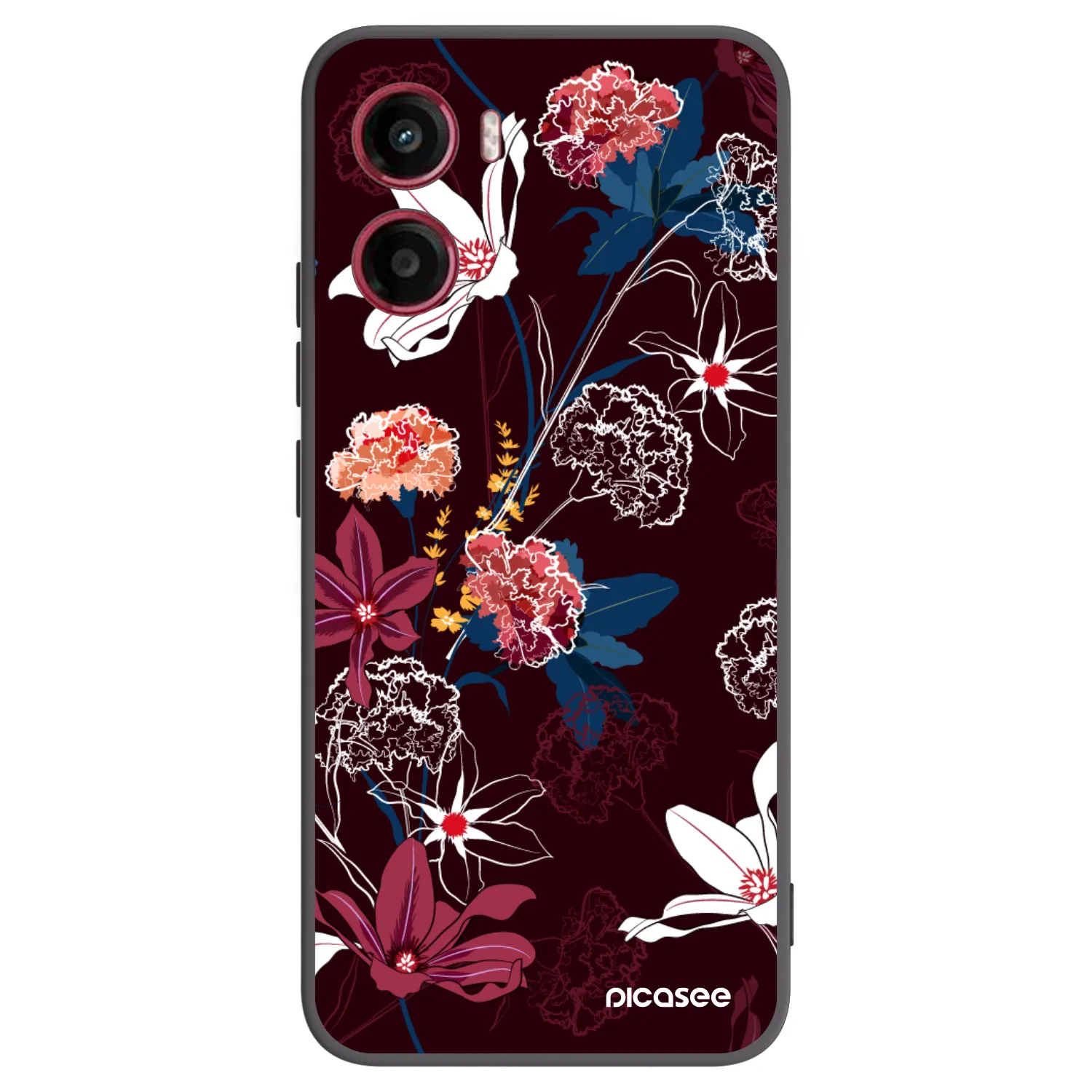 Picasee silikonový černý obal pro Motorola Moto G05 - Dark Meadow
