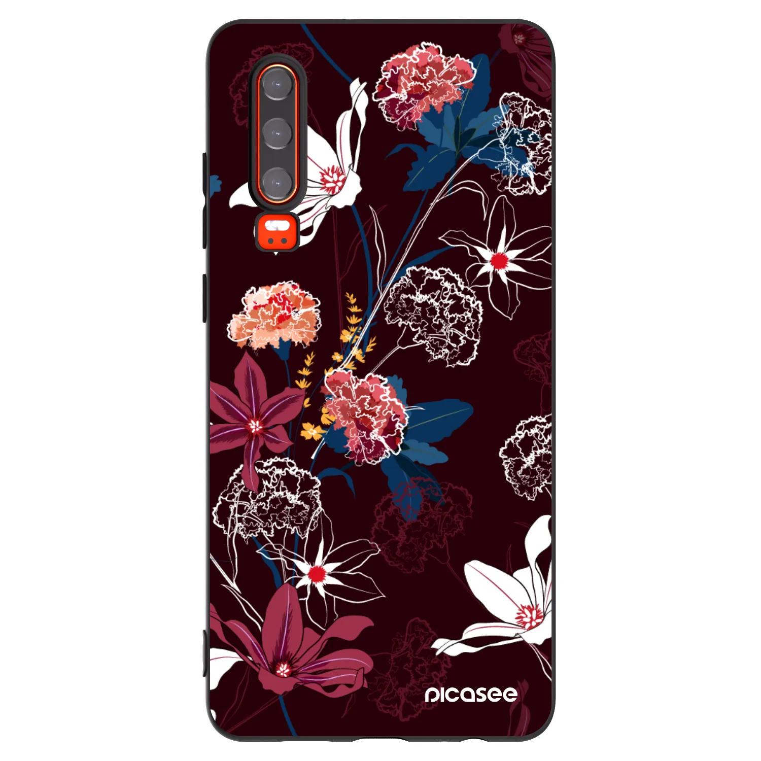 Picasee silikonový černý obal pro Huawei P30 - Dark Meadow