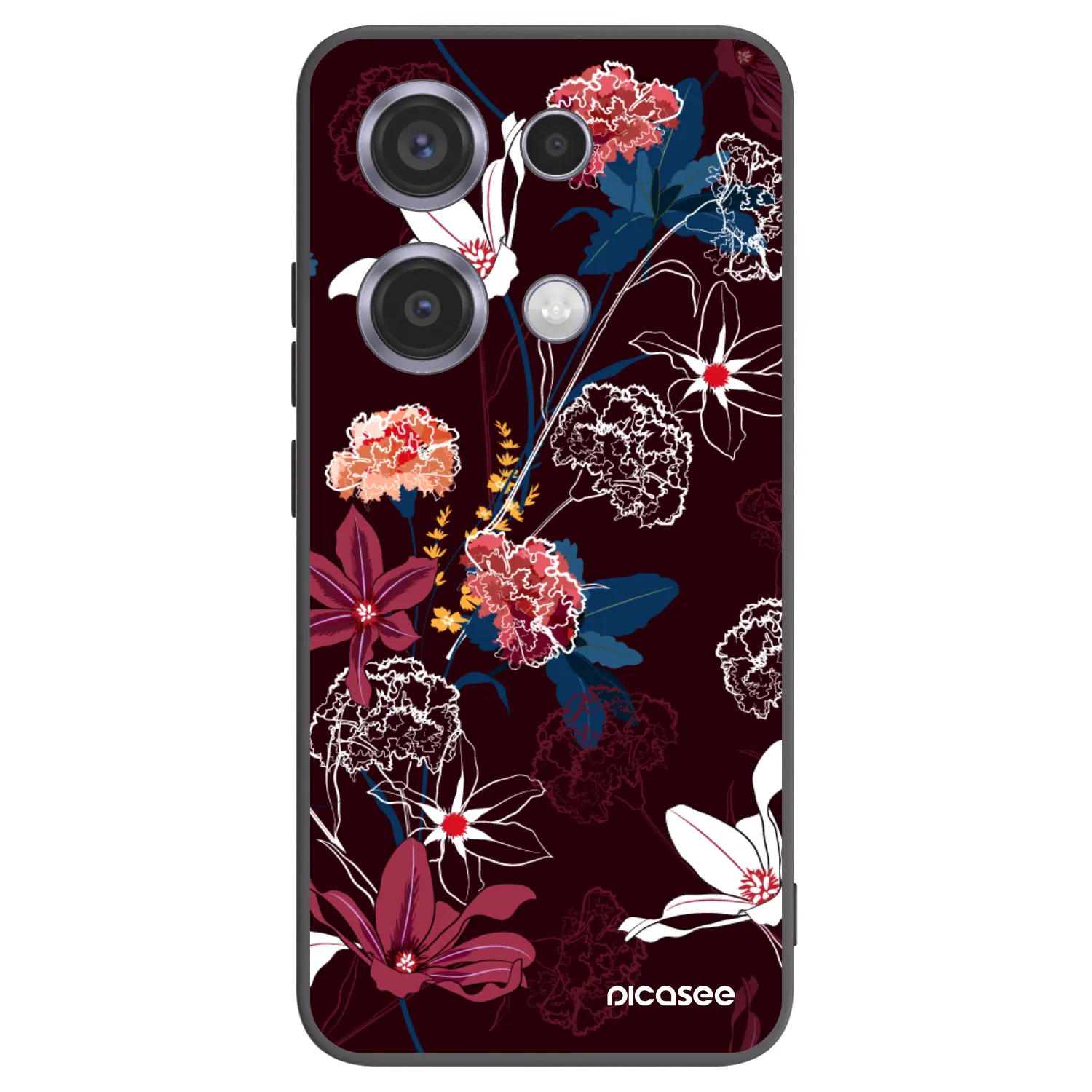 Picasee silikonový černý obal pro Xiaomi Redmi Note 14S - Dark Meadow