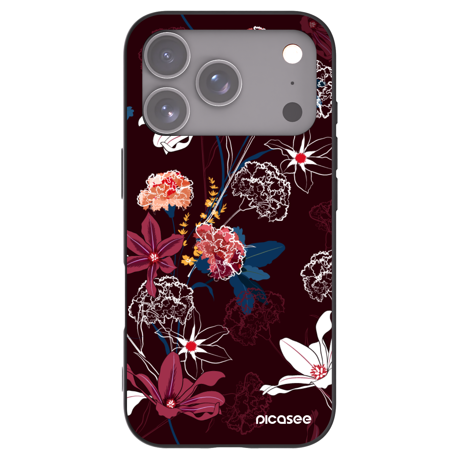 Picasee silikonový černý obal pro Apple iPhone 17 Pro - Dark Meadow