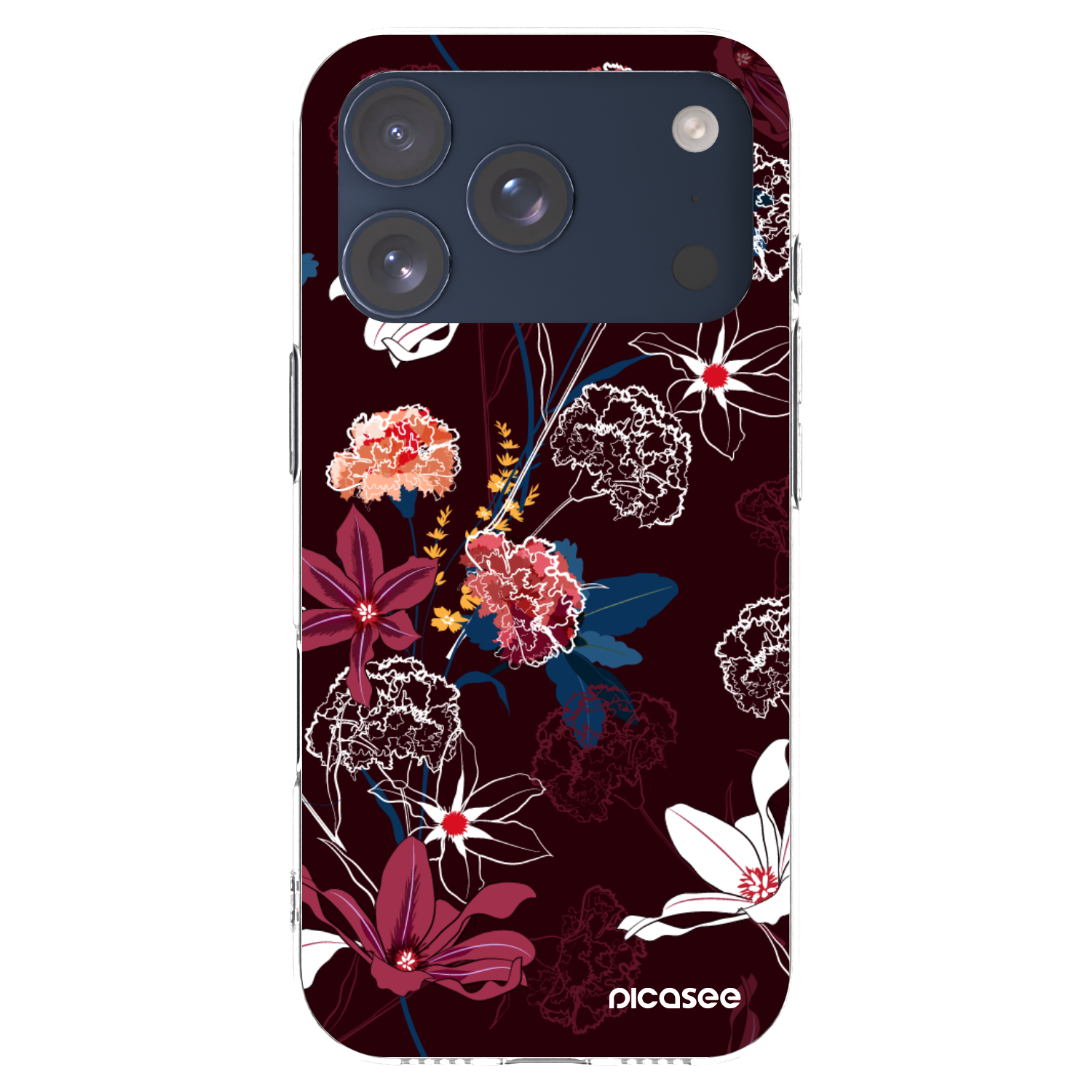 Picasee silikonový průhledný obal pro Apple iPhone 17 Pro - Dark Meadow