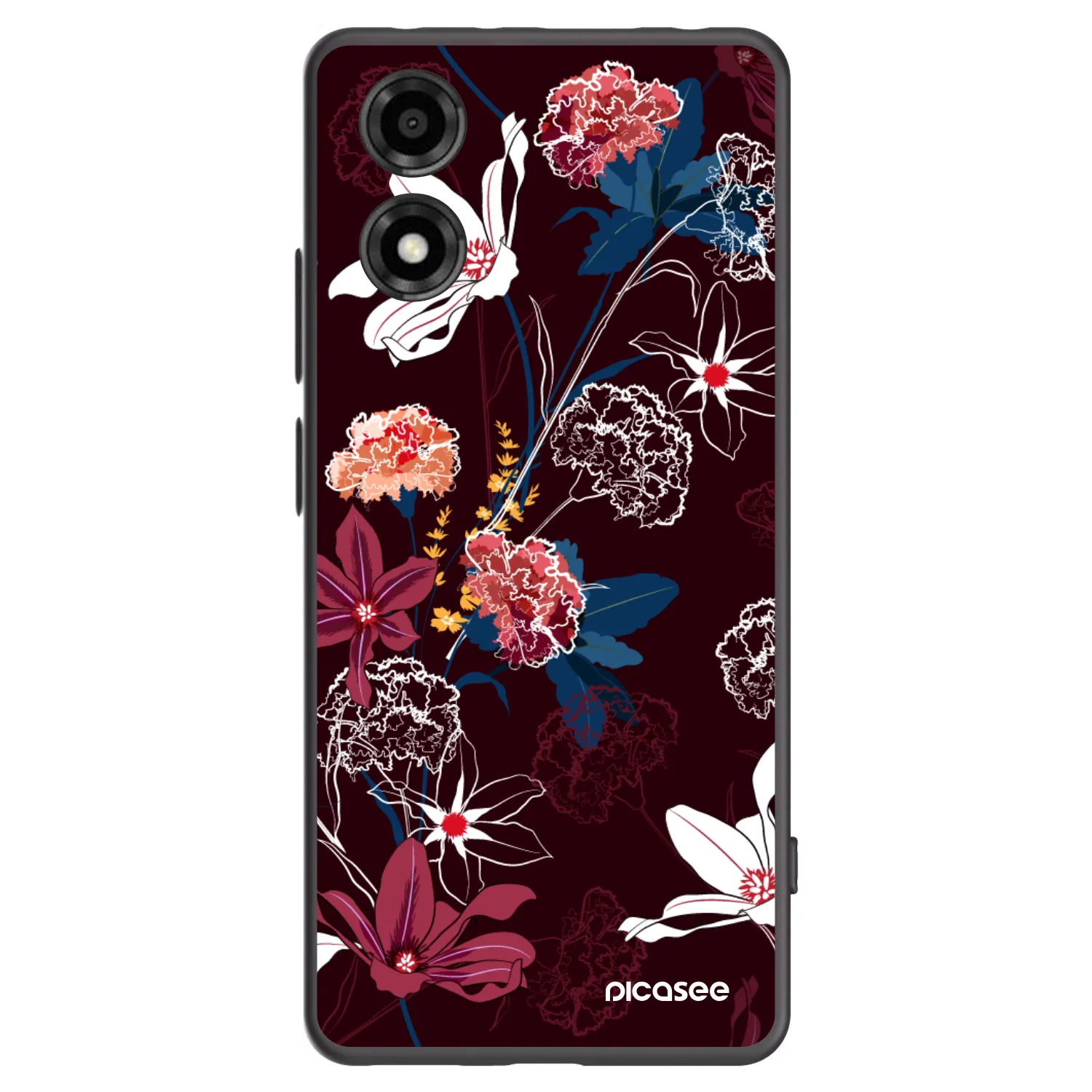 Picasee silikonový černý obal pro Motorola Moto E14 - Dark Meadow