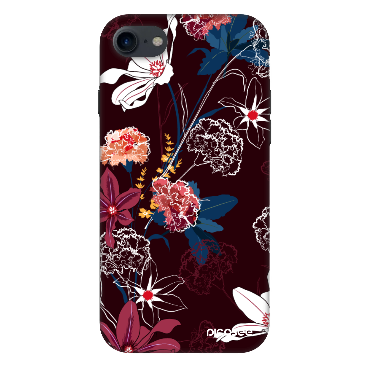 Picasee Fashion Case pro Apple iPhone SE 2022 - Dark Meadow
