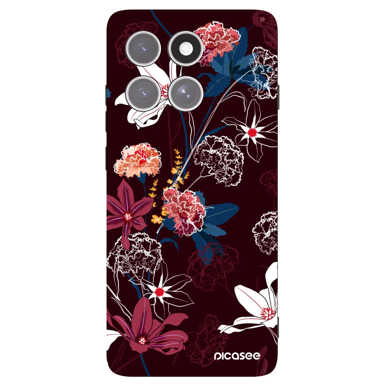 Picasee silikonový černý obal pro Motorola Edge 60 Pro - Dark Meadow
