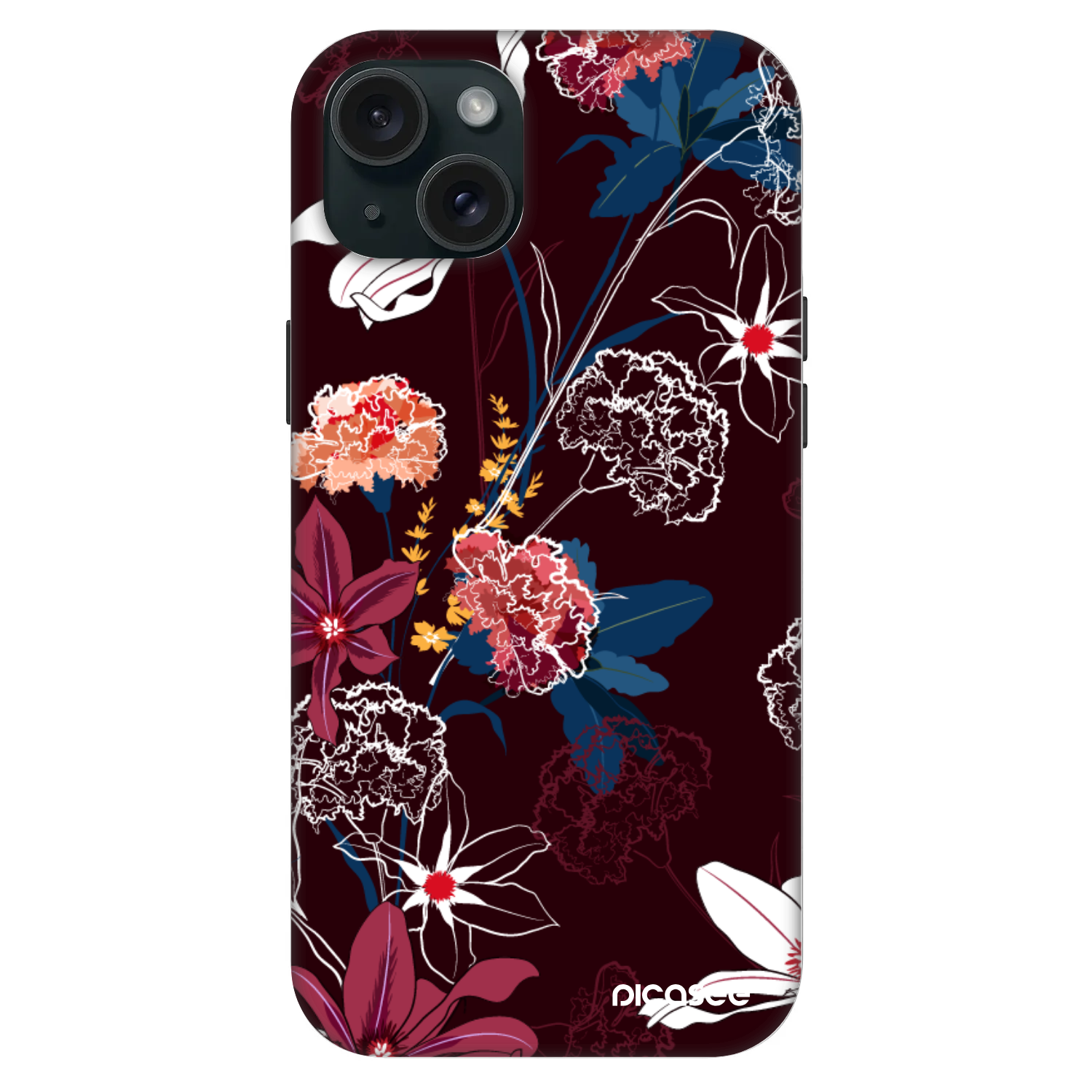 Picasee Fashion Case MagSafe Apple iPhone 15 Plus - Dark Meadow
