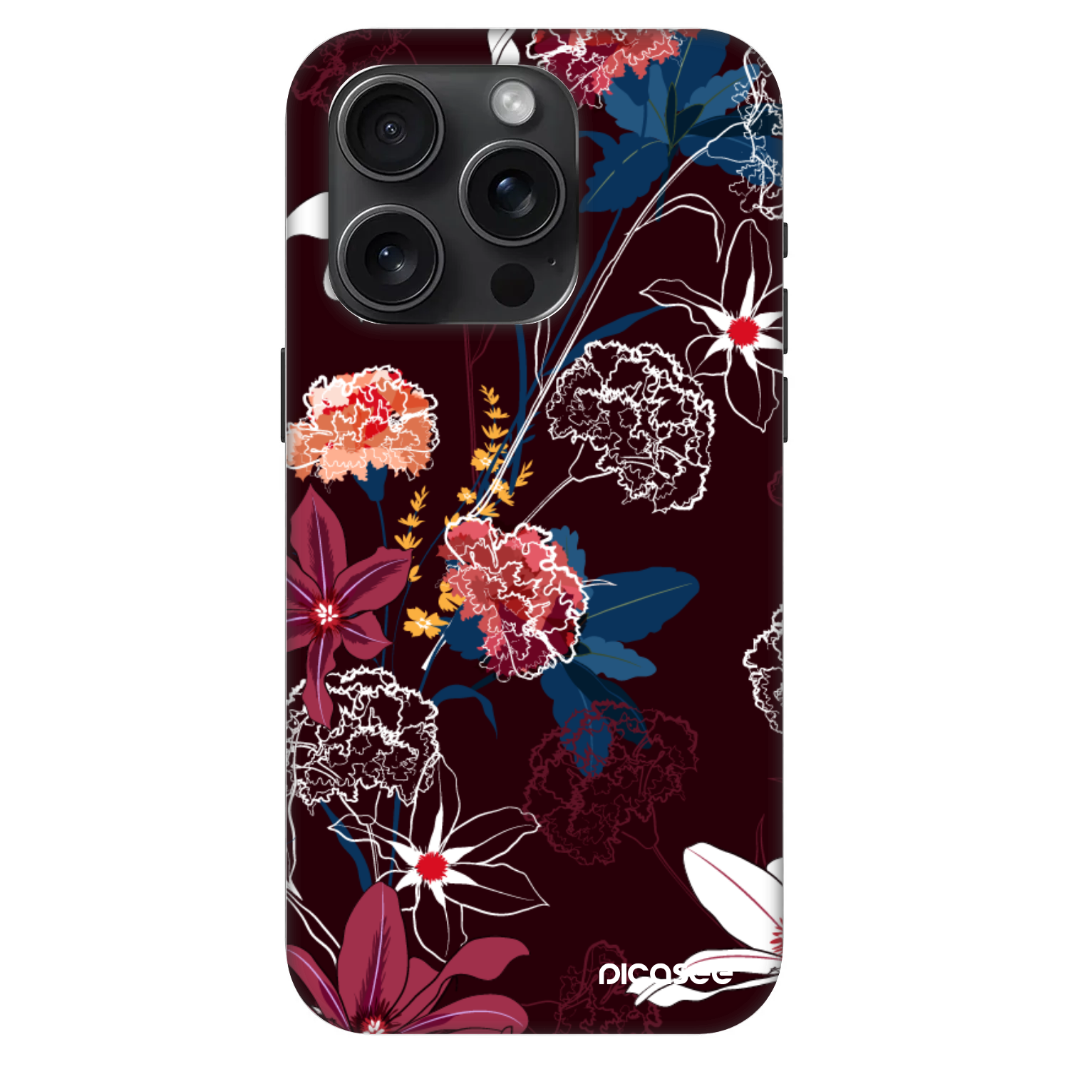 Picasee Fashion Case MagSafe Apple iPhone 15 Pro - Dark Meadow
