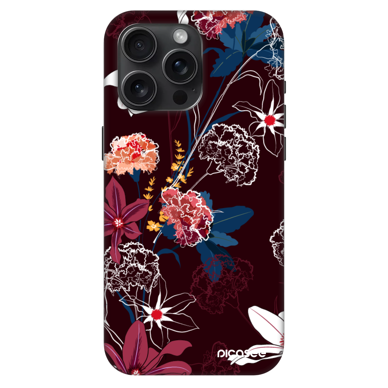 Picasee Fashion Case MagSafe Apple iPhone 15 Pro Max - Dark Meadow
