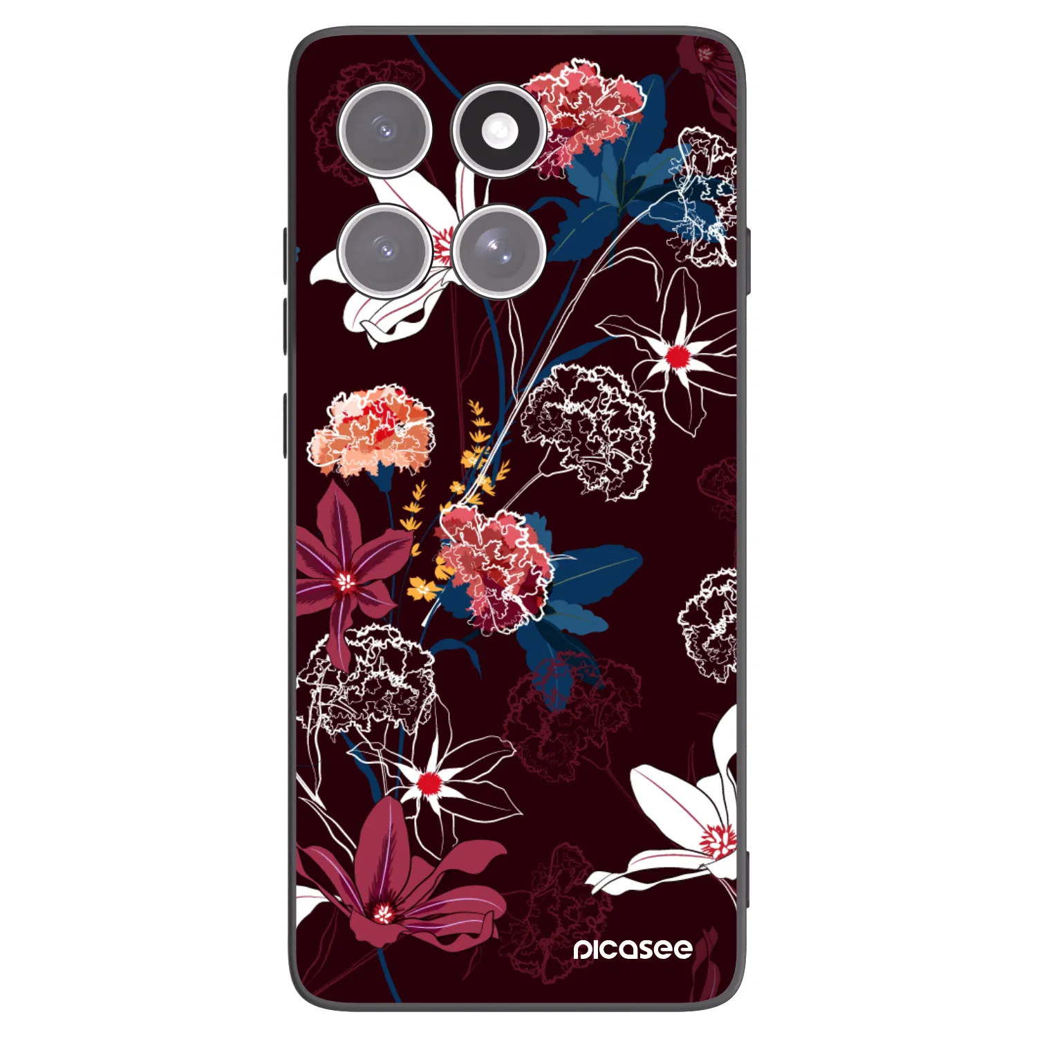 Picasee silikonový černý obal pro Motorola Edge 60 Fusion - Dark Meadow