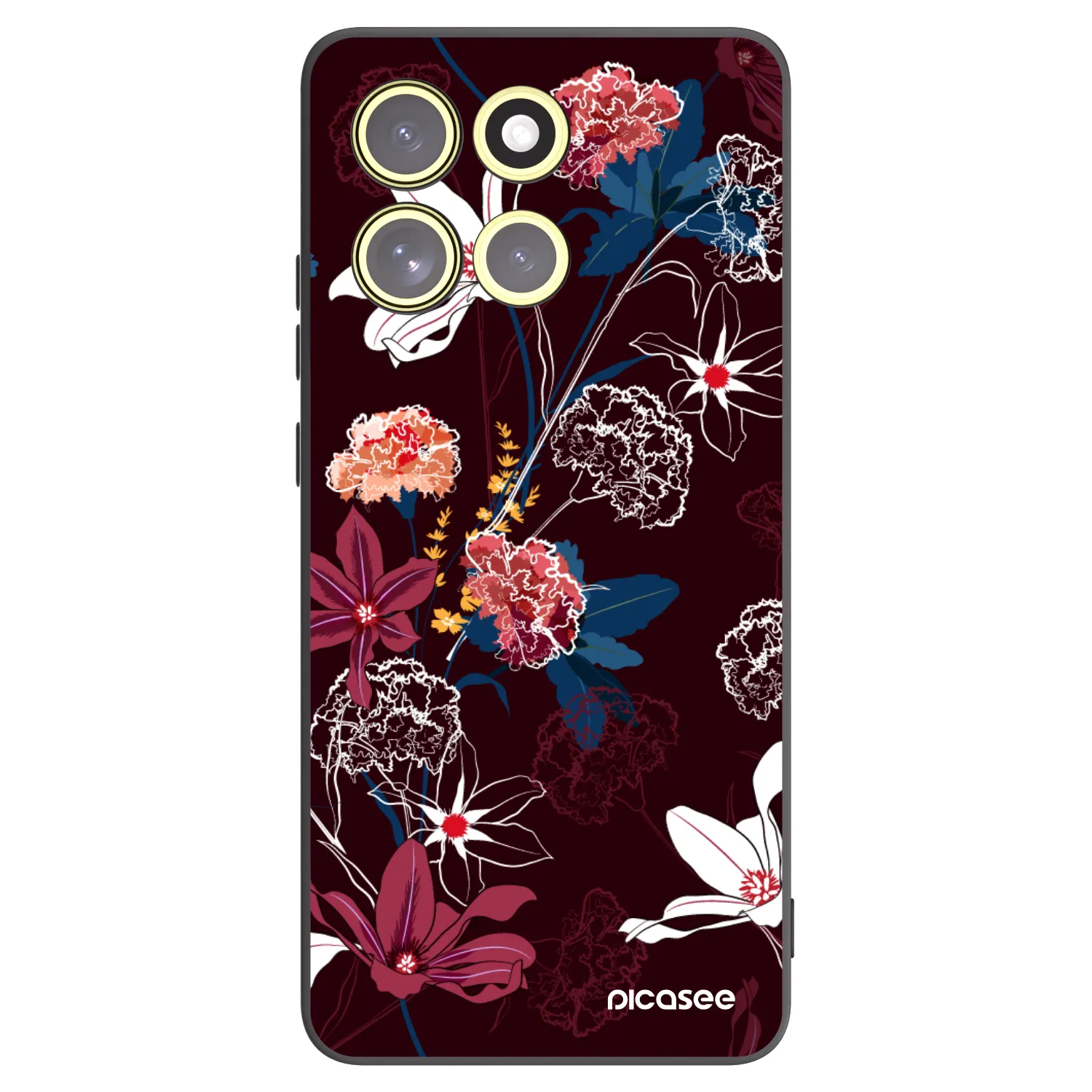 Picasee silikonový černý obal pro Motorola Moto G86 Power 5G - Dark Meadow