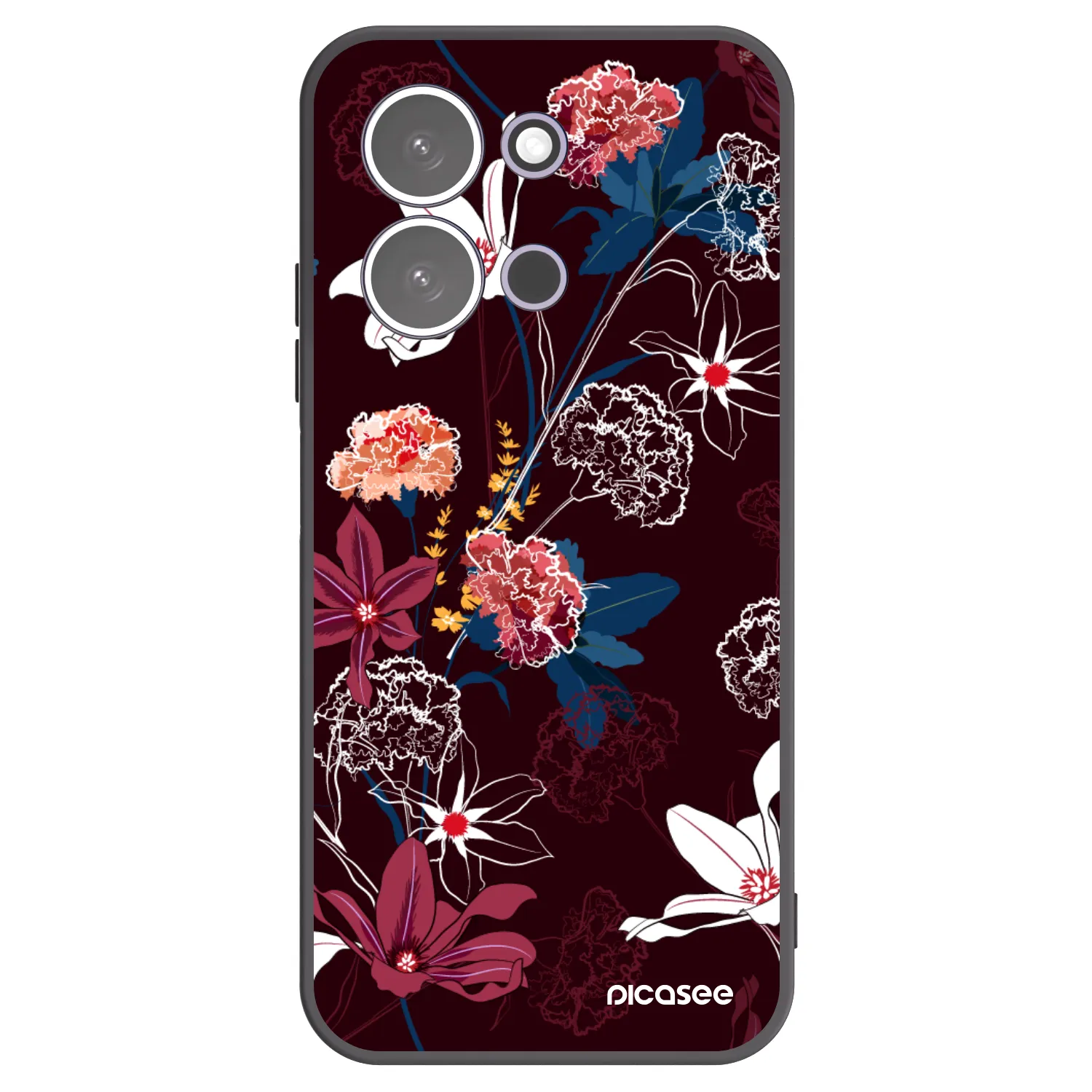 Picasee silikonový černý obal pro Xiaomi Redmi 15C 5G - Dark Meadow