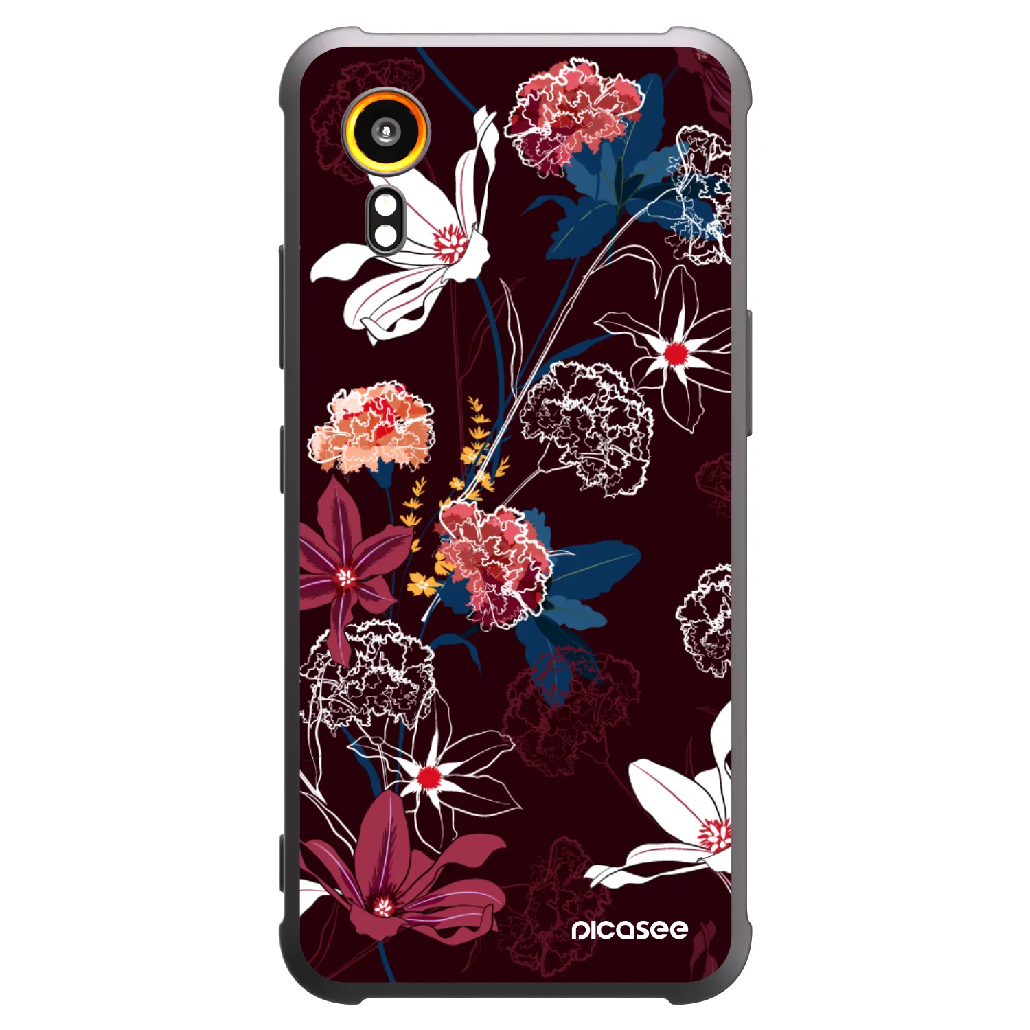 Picasee silikonový černý obal pro Samsung Galaxy Xcover 7 - Dark Meadow