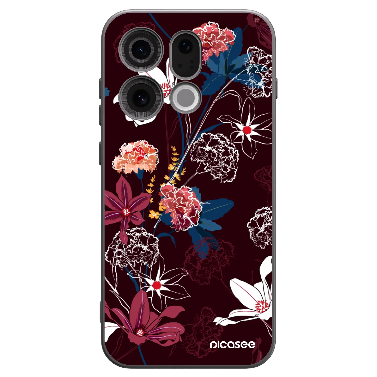 Picasee silikonový černý obal pro OPPO Find X9 - Dark Meadow