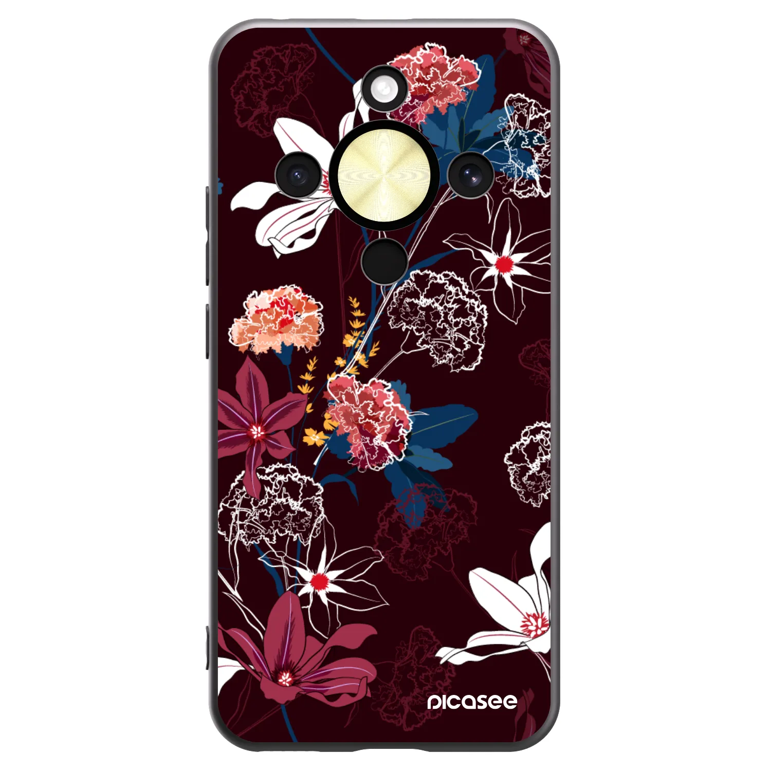 Picasee silikonový černý obal pro Honor Magic8 Lite 5G - Dark Meadow