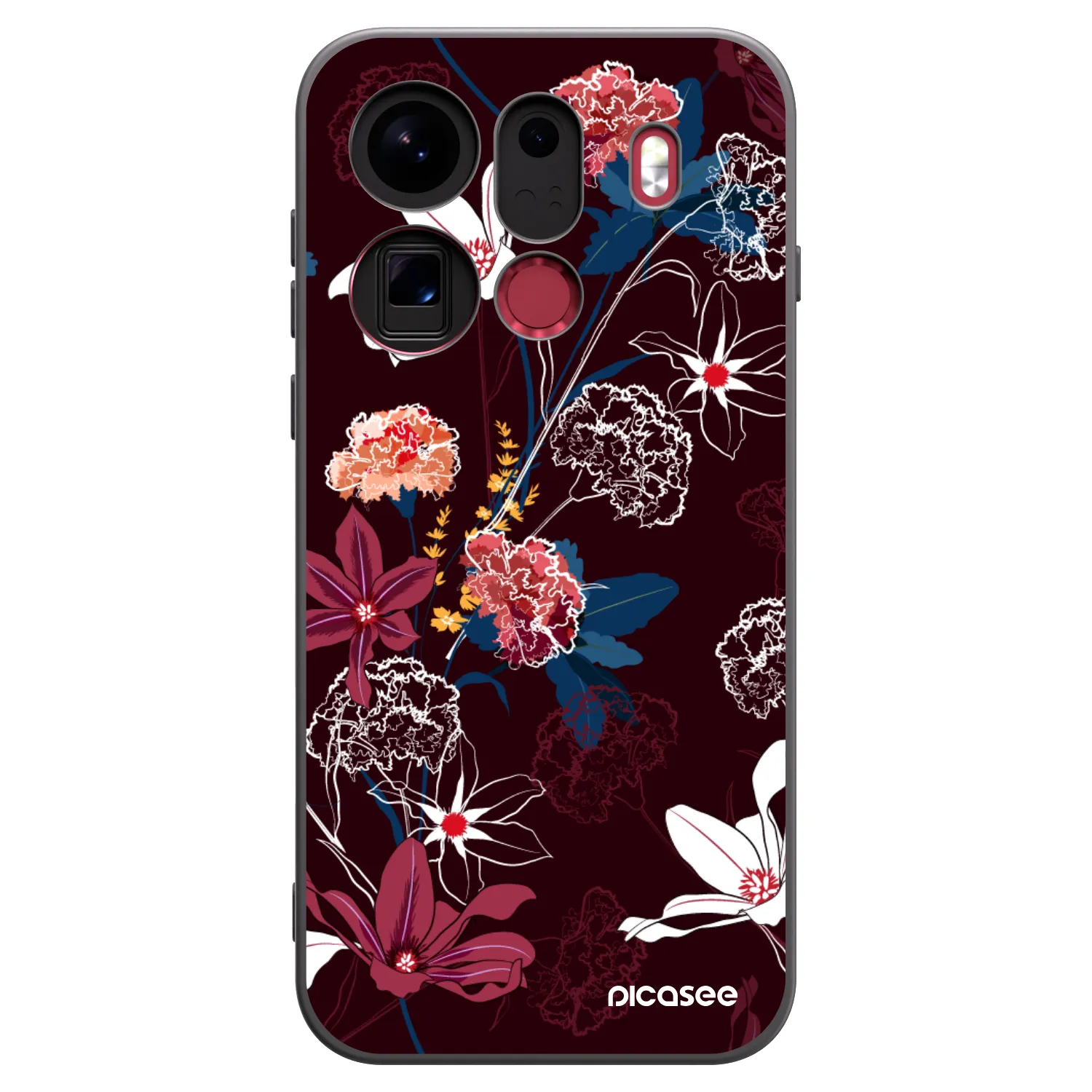 Picasee silikonový černý obal pro OPPO Find X9 Pro - Dark Meadow
