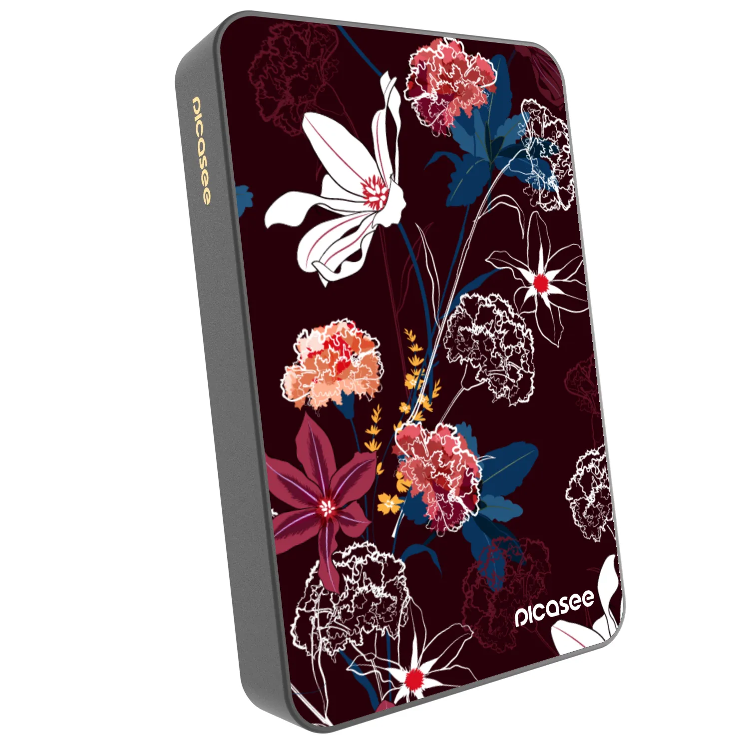 Picasee Powerbanka s MagSafe 10 000 mAh Šedá - Dark Meadow