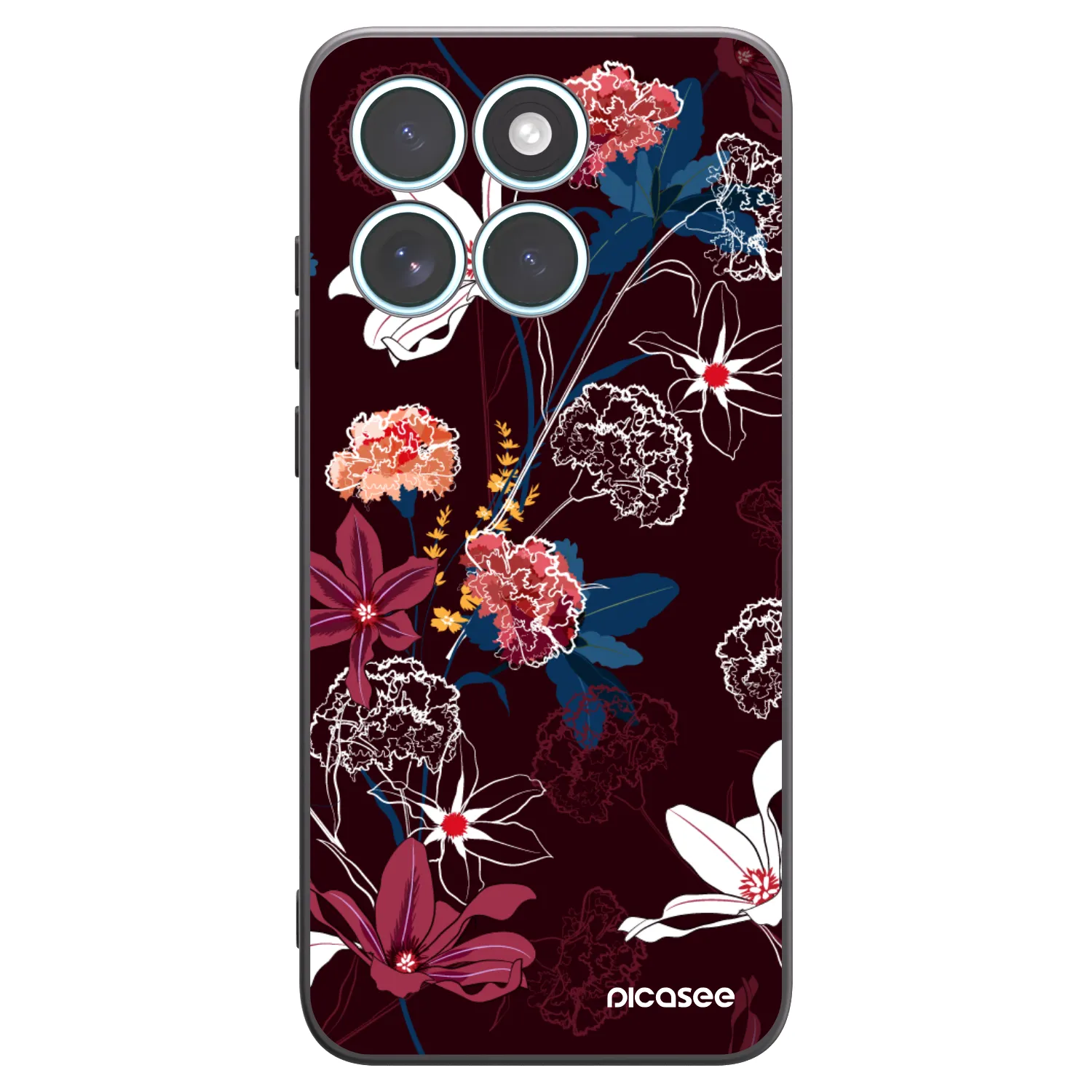 Picasee silikonový černý obal pro Motorola Edge 70 Fusion - Dark Meadow