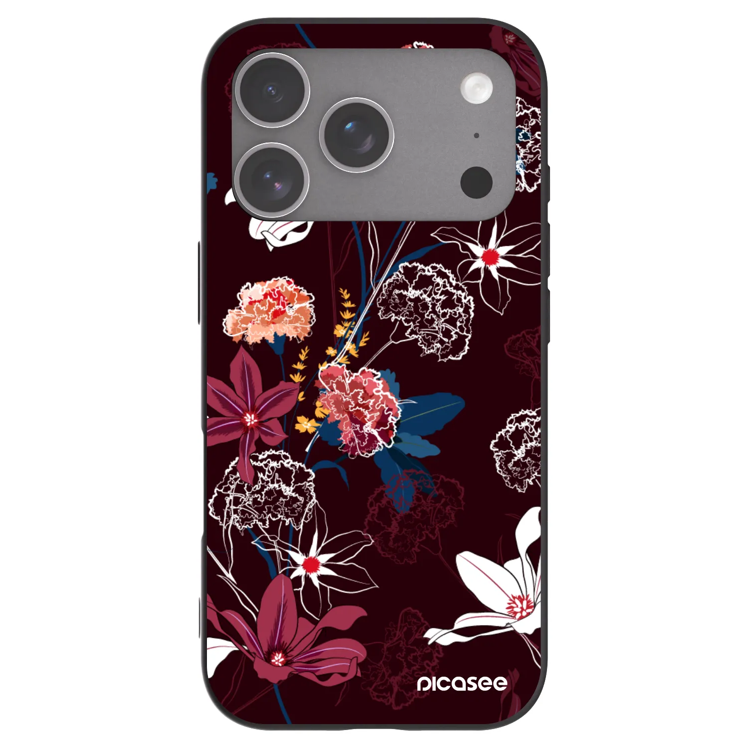 Picasee silikonový černý obal pro Apple iPhone 18 Pro - Dark Meadow