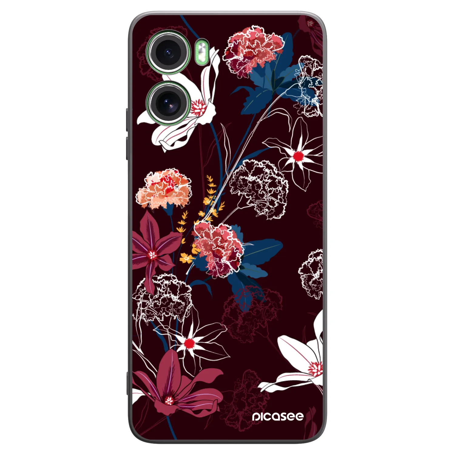 Picasee silikonový černý obal pro Motorola Moto G06 - Dark Meadow