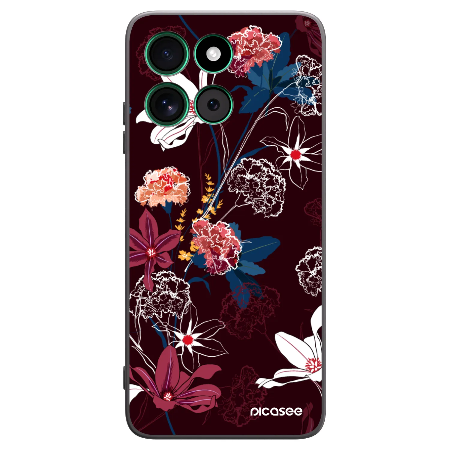 Picasee silikonový černý obal pro Motorola Moto G57 Power - Dark Meadow