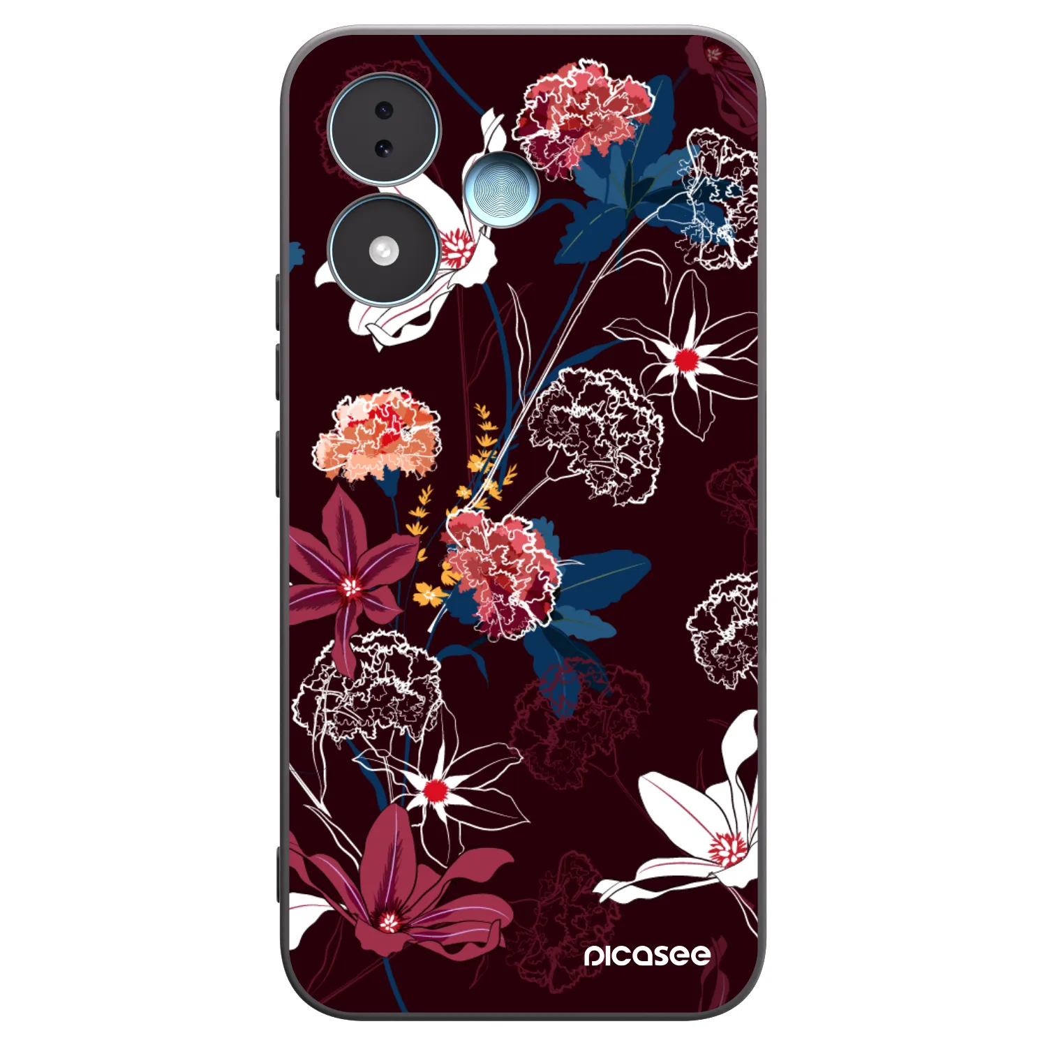 Picasee silikonový černý obal pro Xiaomi Redmi Note 17 5G - Dark Meadow