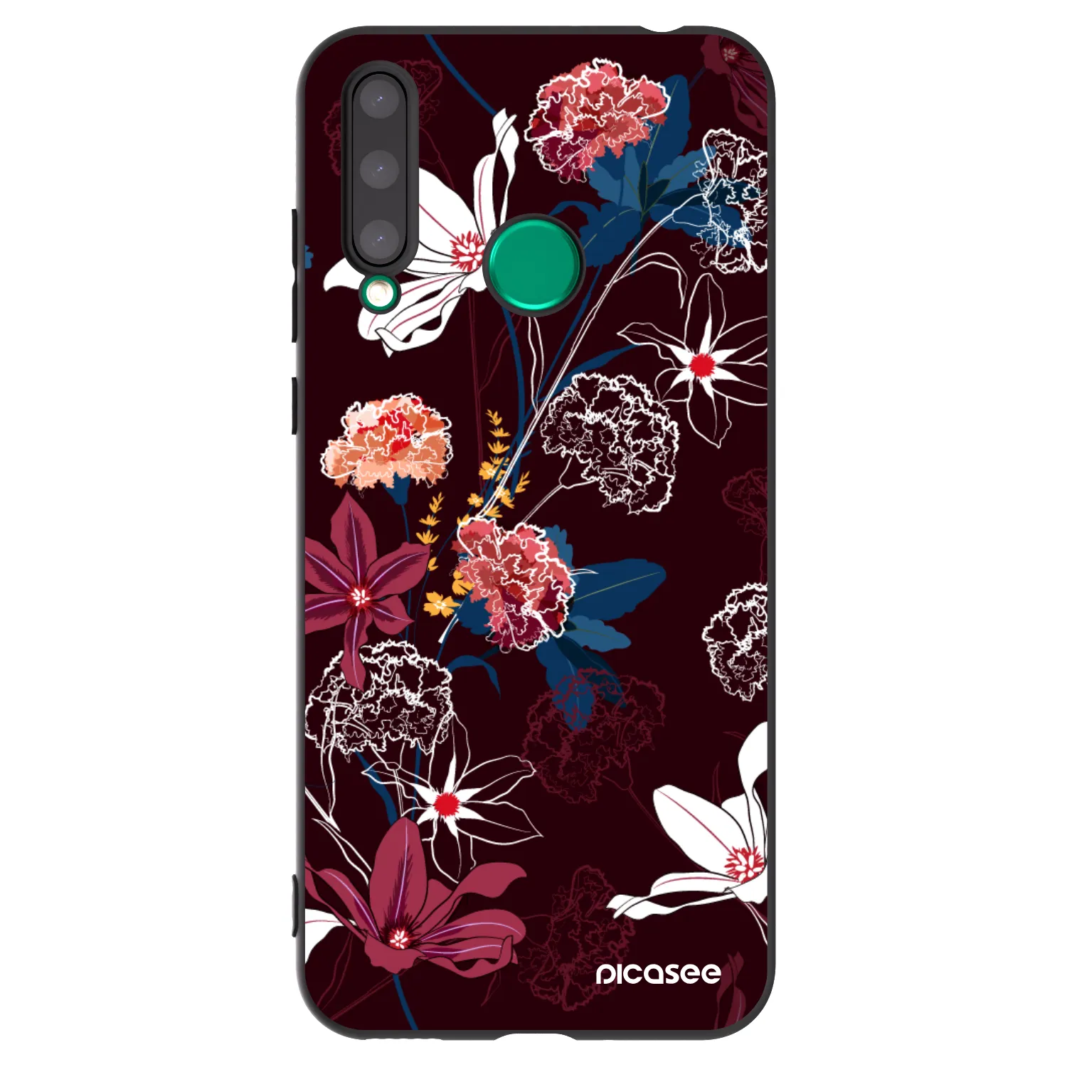 Picasee silikonový černý obal pro Honor 20 Lite - Dark Meadow