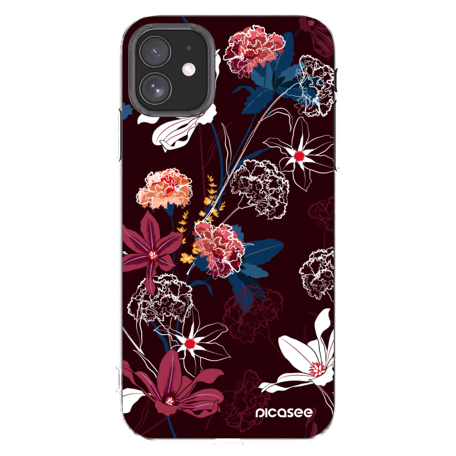 Picasee silikonový průhledný obal pro Apple iPhone 11 - Dark Meadow