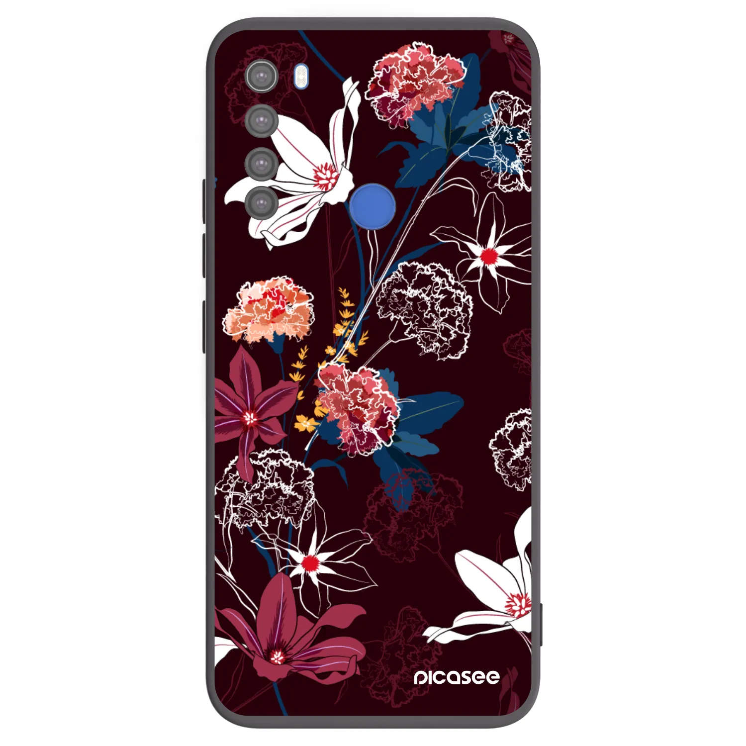 Picasee silikonový černý obal pro Xiaomi Redmi Note 8T - Dark Meadow