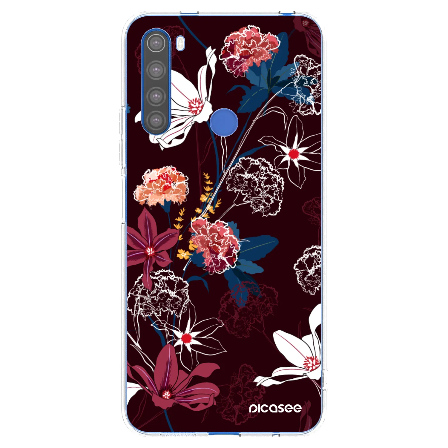 Picasee silikonový průhledný obal pro Xiaomi Redmi Note 8T - Dark Meadow