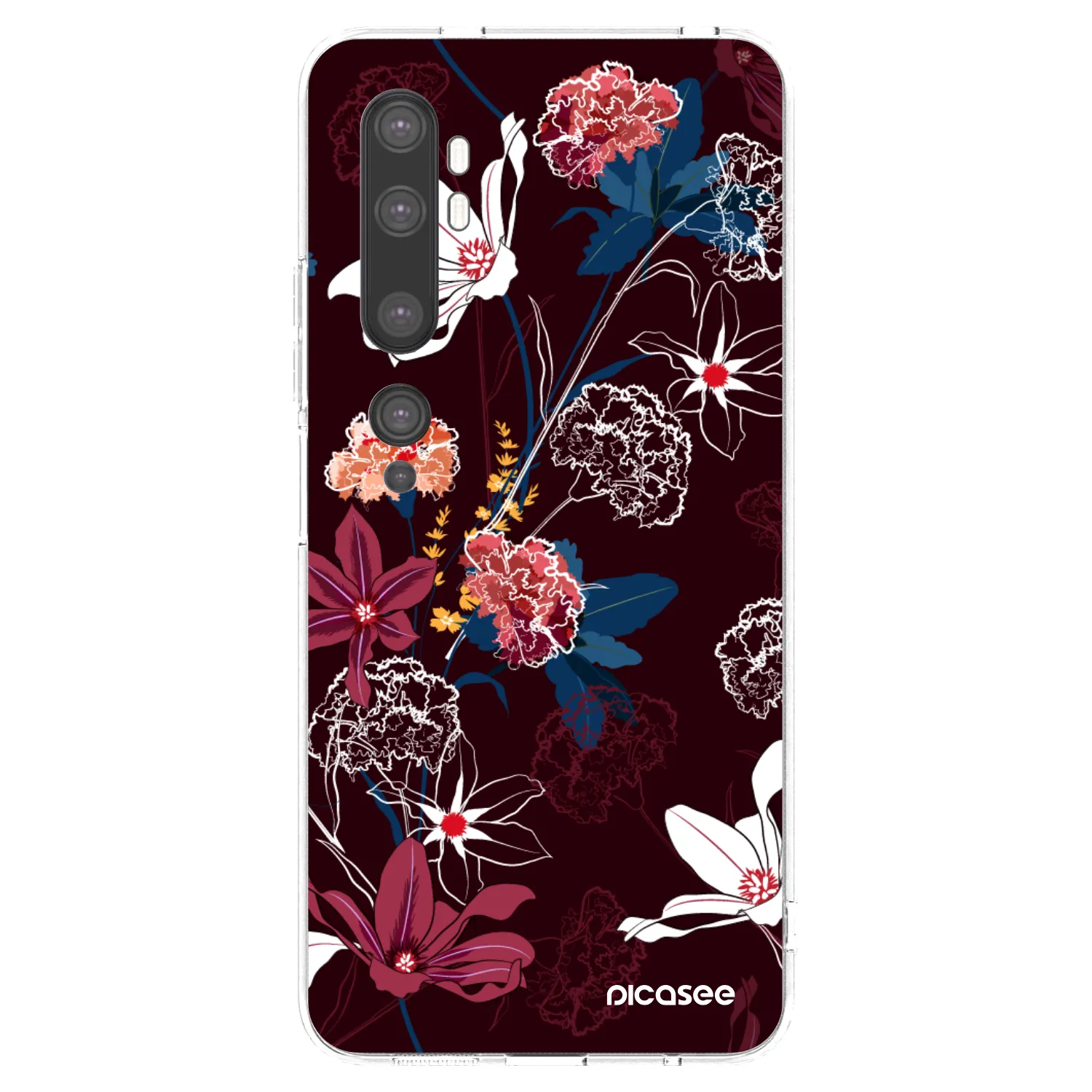 Picasee silikonový průhledný obal pro Xiaomi Mi Note 10 (Pro) - Dark Meadow