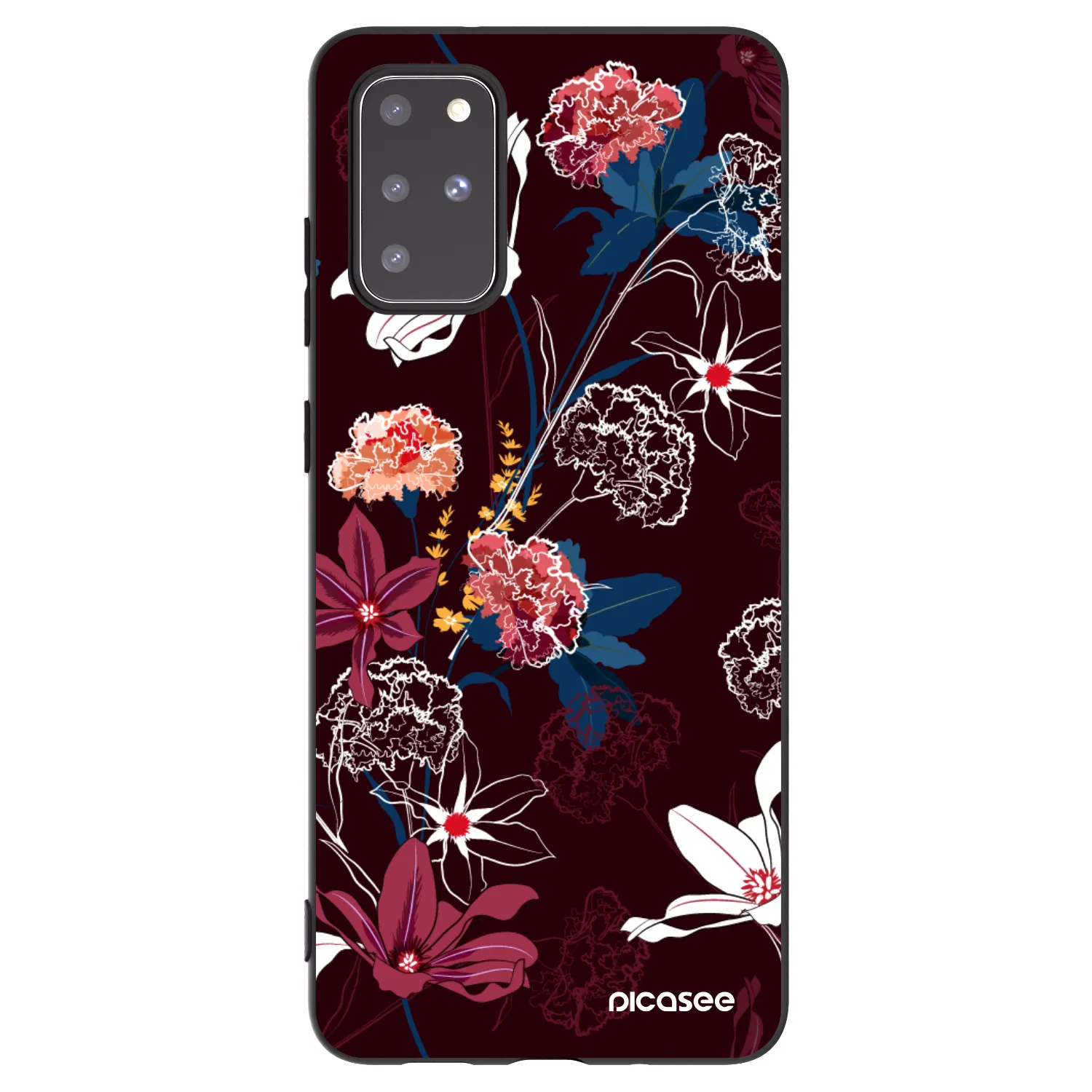 Picasee silikonový černý obal pro Samsung Galaxy S20+ G985F - Dark Meadow