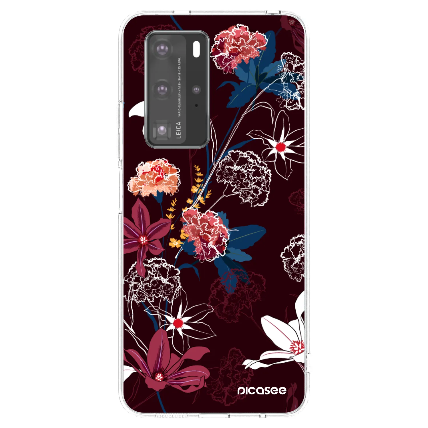 Picasee silikonový průhledný obal pro Huawei P40 Pro - Dark Meadow