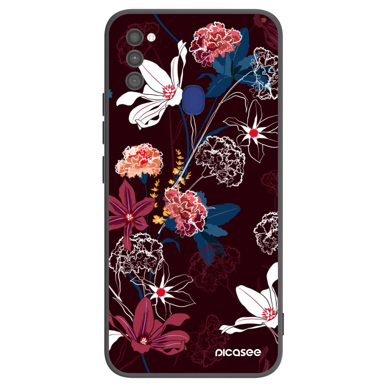 Picasee silikonový černý obal pro Samsung Galaxy M21 M215F - Dark Meadow