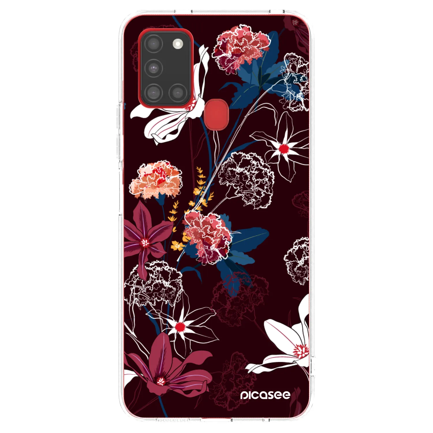 Picasee silikonový průhledný obal pro Samsung Galaxy A21s - Dark Meadow