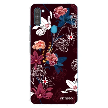 Picasee silikonový průhledný obal pro Samsung Galaxy M11 - Dark Meadow