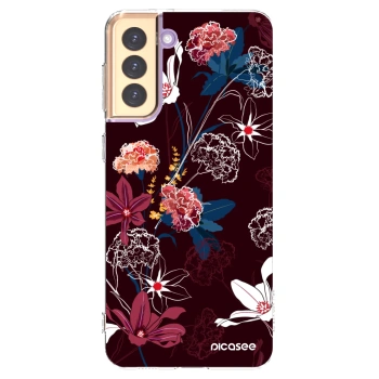 Picasee silikonový průhledný obal pro Samsung Galaxy S21+ 5G G996F - Dark Meadow