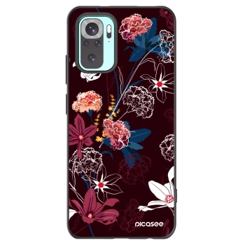 Picasee silikonový černý obal pro Xiaomi Redmi Note 10 Pro - Dark Meadow