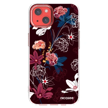 Picasee silikonový průhledný obal pro Apple iPhone 13 - Dark Meadow