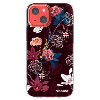 Picasee silikonový průhledný obal pro Apple iPhone 13 mini - Dark Meadow