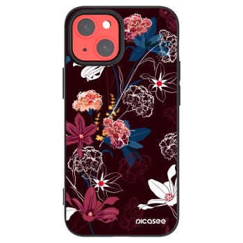 Picasee silikonový černý obal pro Apple iPhone 13 mini - Dark Meadow